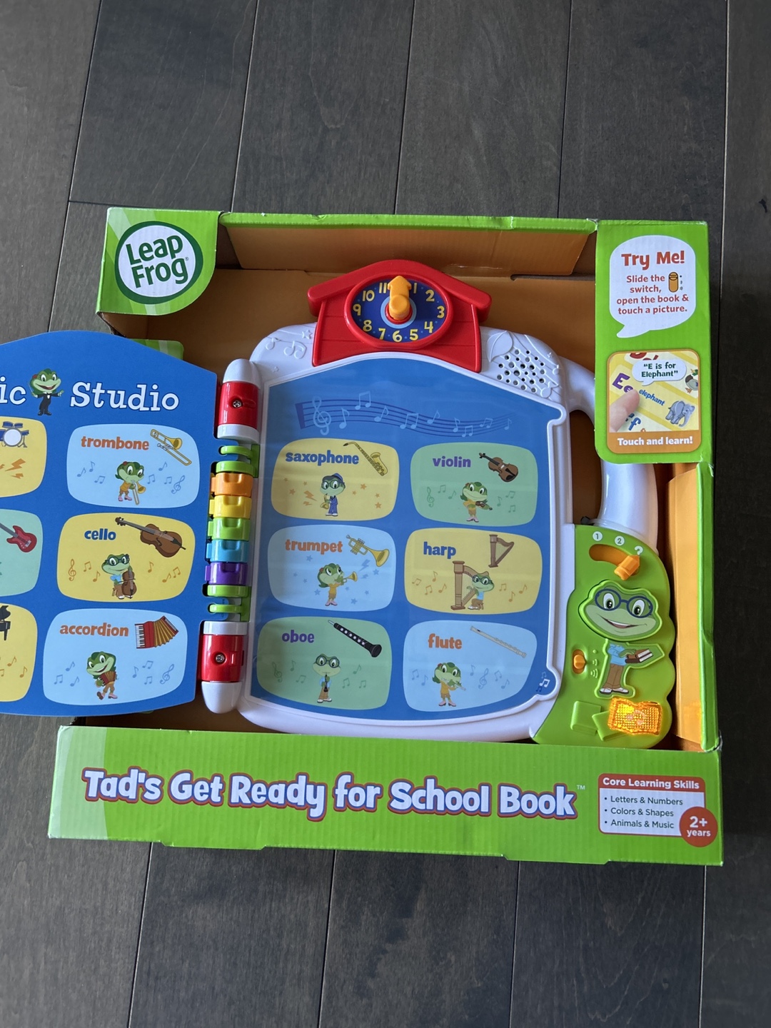 •• Brand New •• LeapFrog Tad's Get Ready for School Book - photo 2