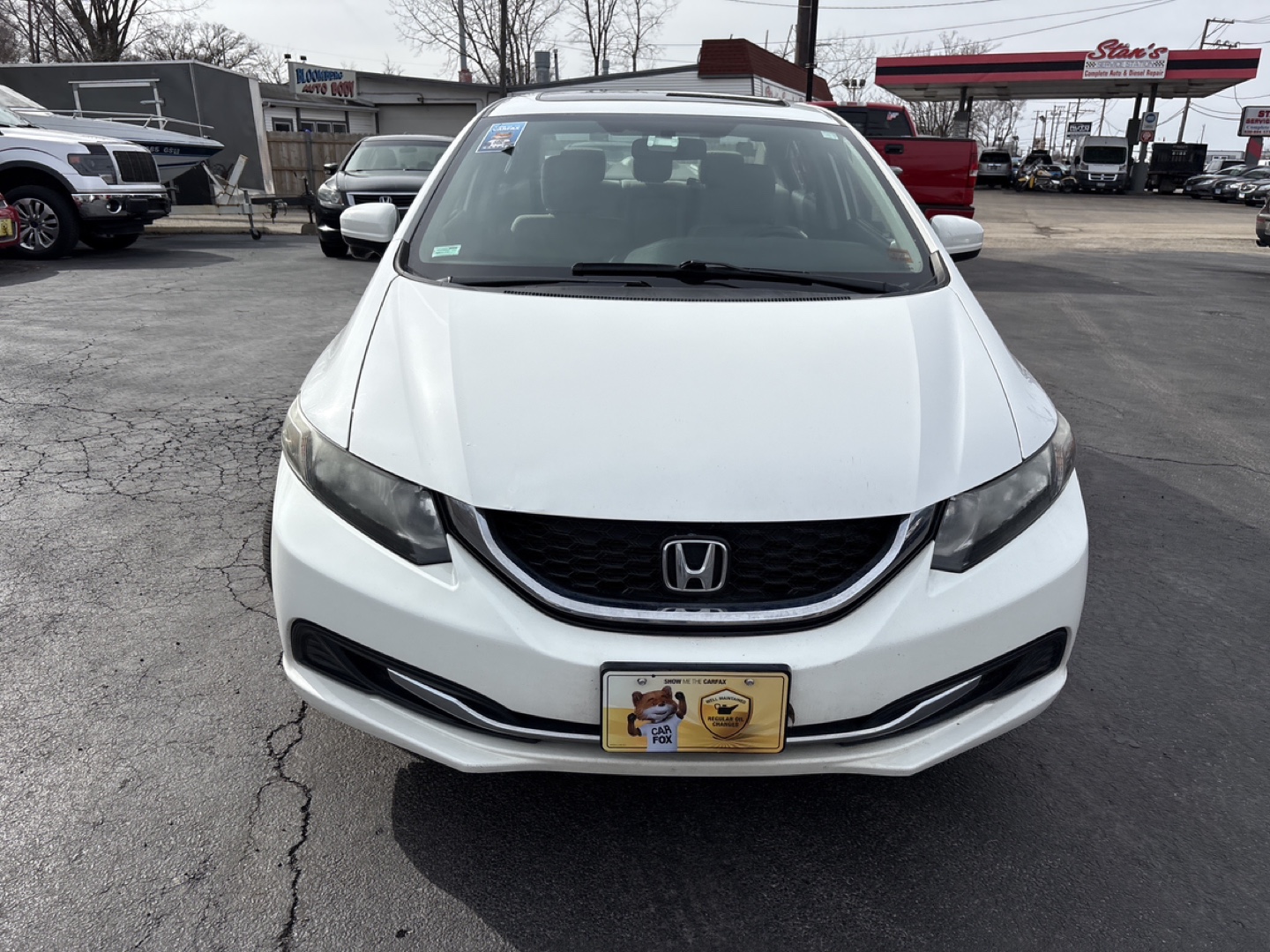 2015 Honda Civic Sedan - White - Clean Interior - photo 2