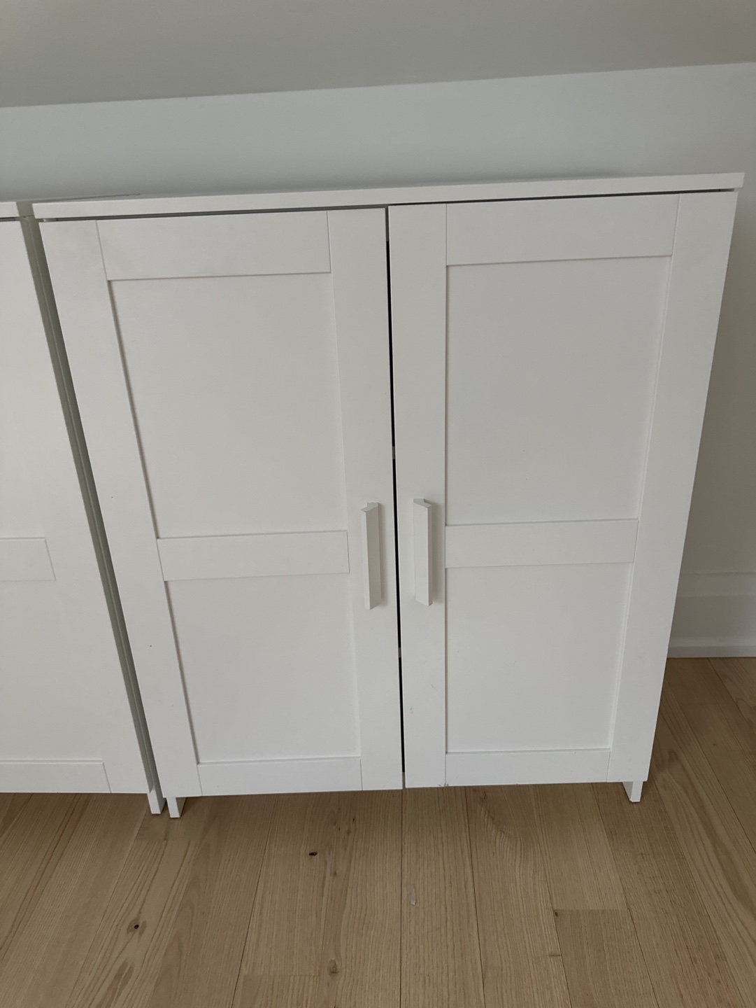 White IKEA Two-Door Cabinet