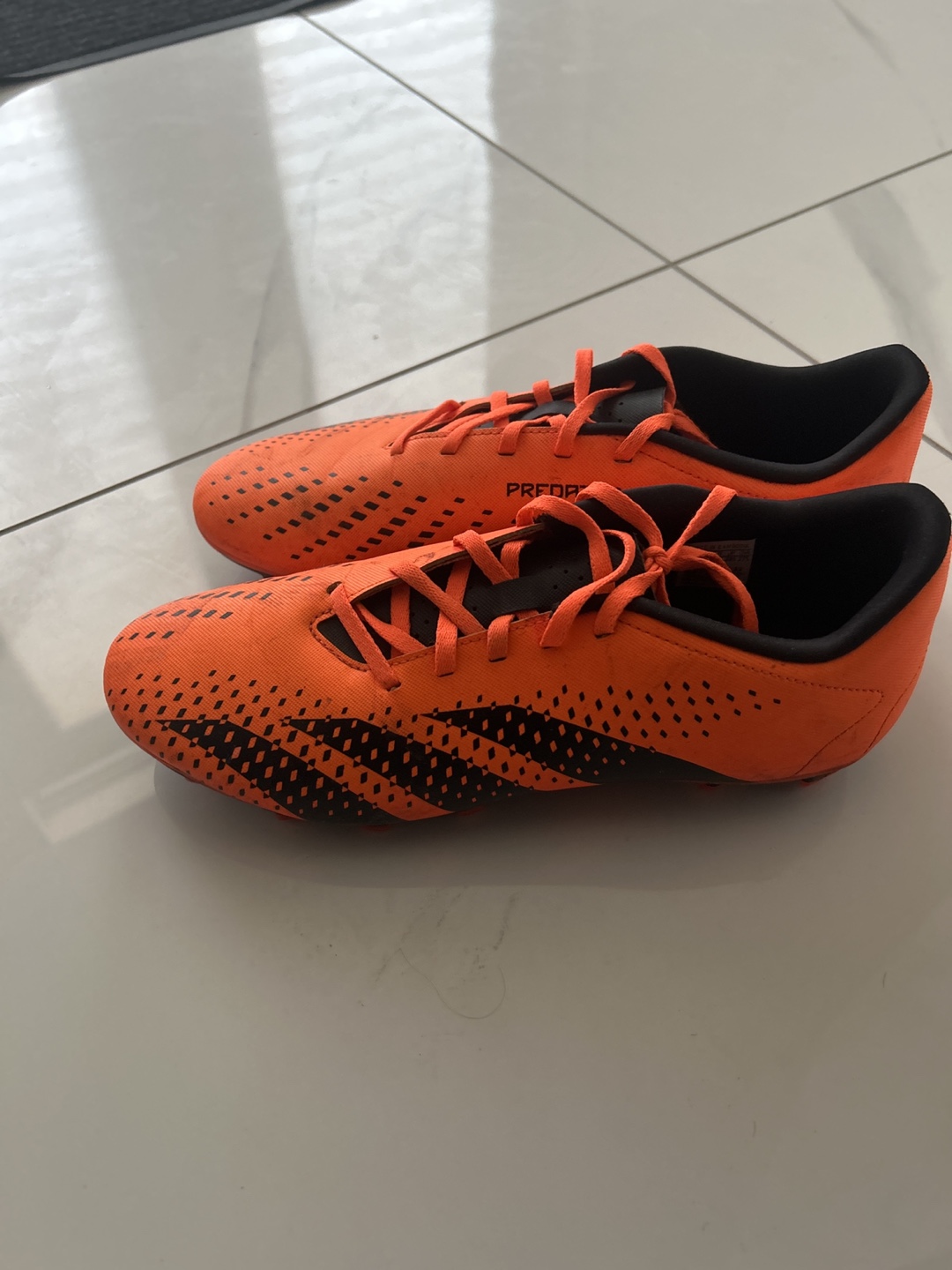 Adidas Predator Football Cleats - Orange/Black | Size- 9.5 - photo 3