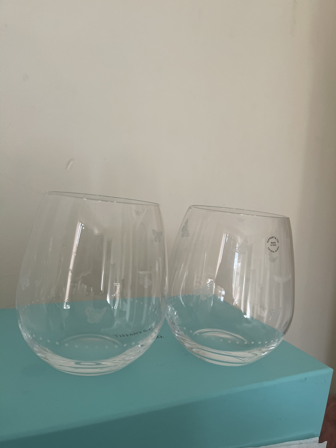 Tiffany & Co. Butterfly Glasses - Set of Two