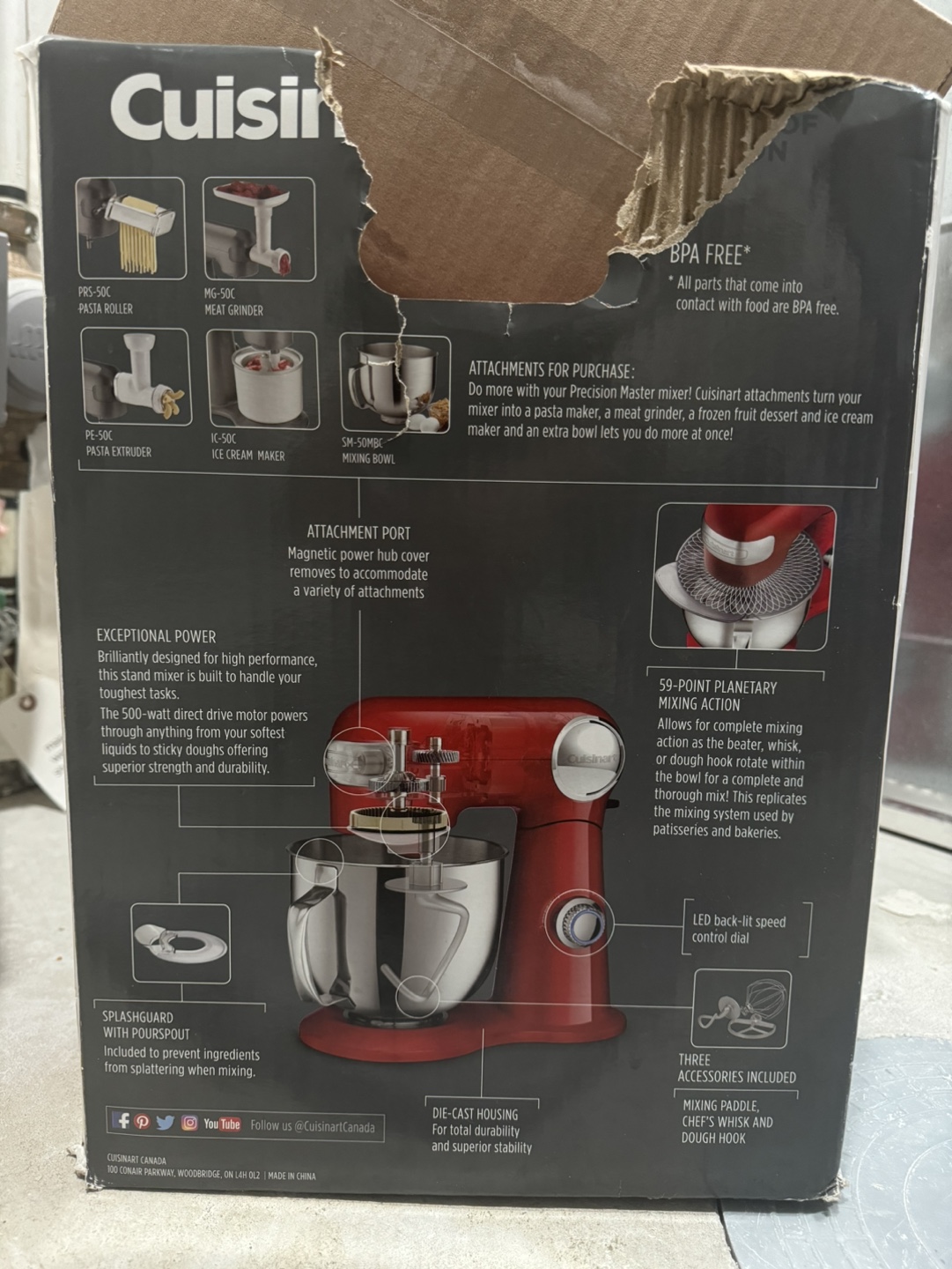 Cuisinart Precision Master 5.5-Quart Stand Mixer - photo 2