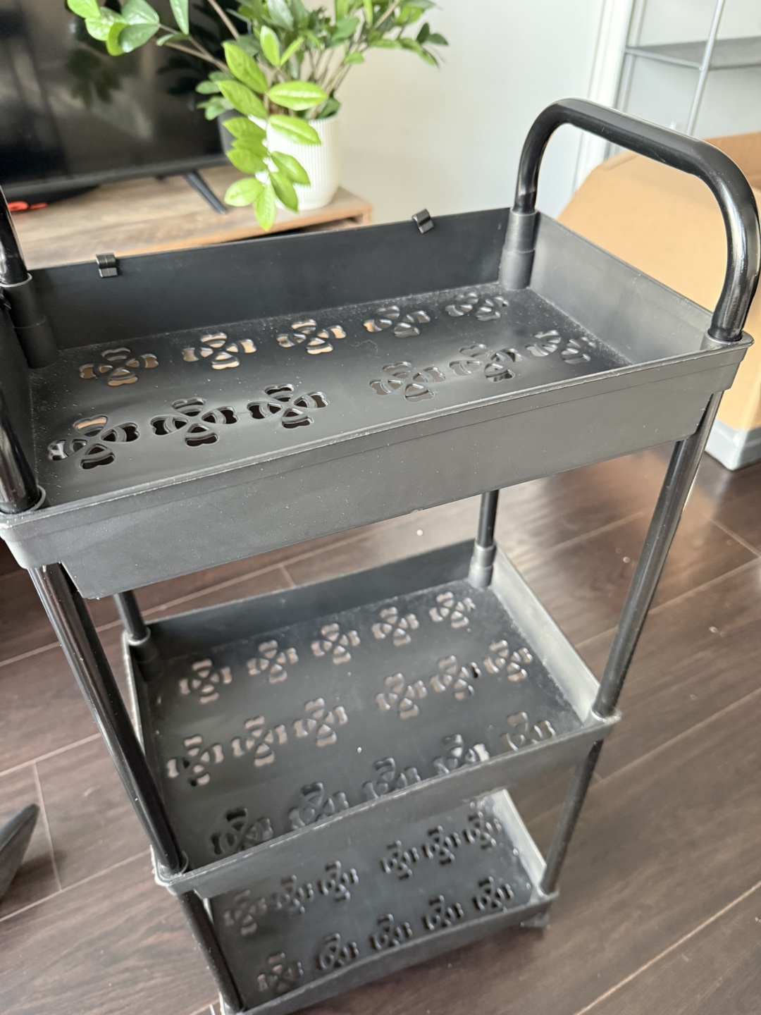 Three-Tier Rolling Cart Organizer