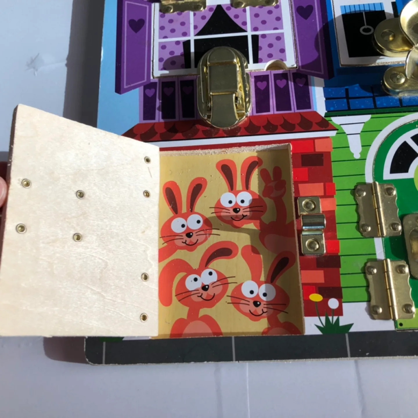 Melissa & Doug Wooden Latches Board image indicator(3)