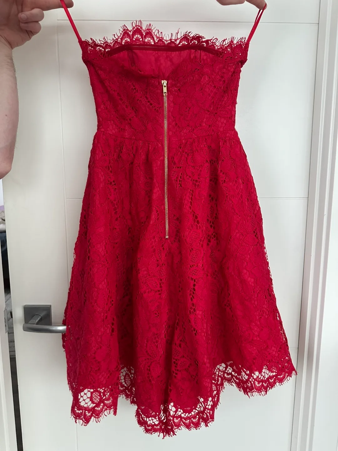 X by NBD Isabelle Red Lace Dress image indicator(5)