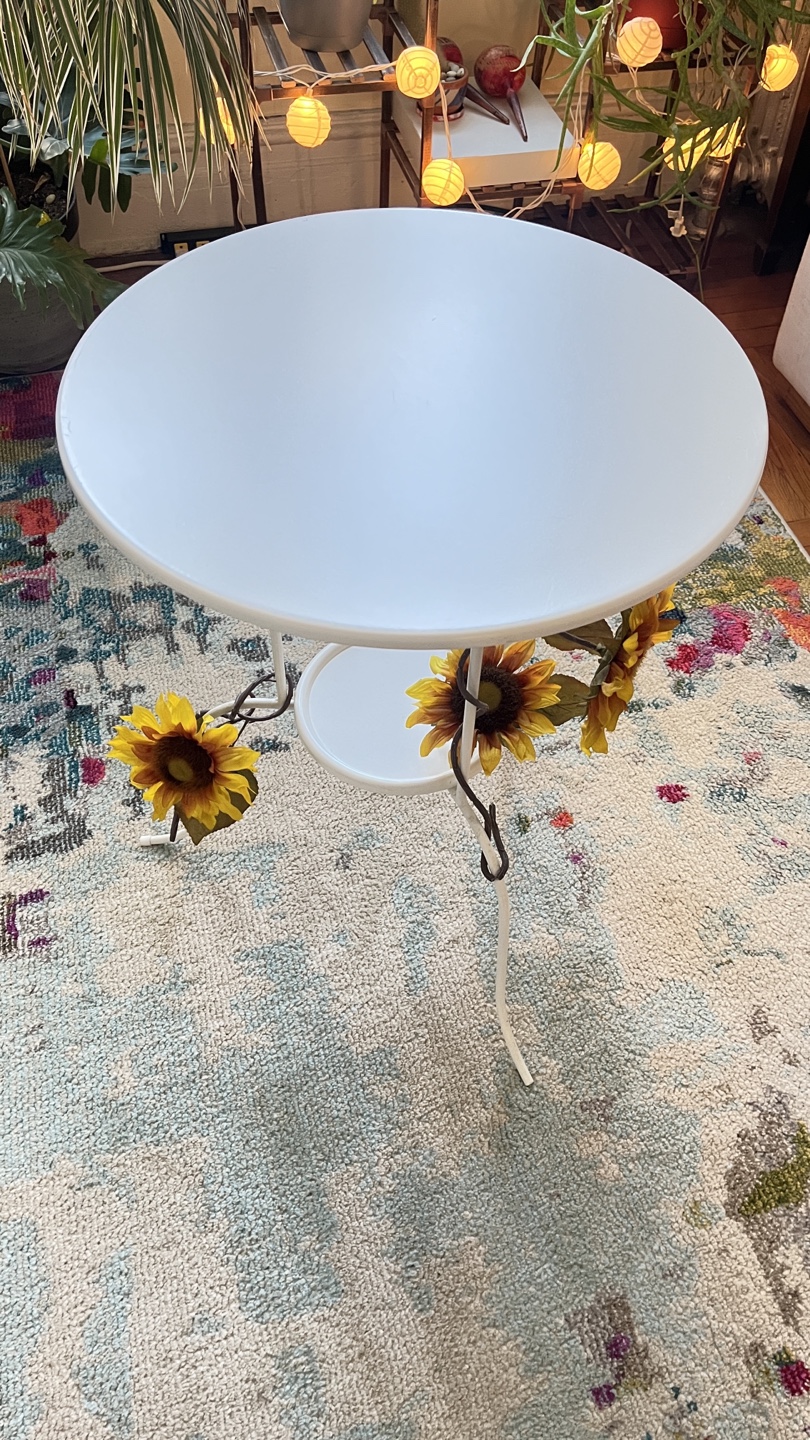 White Metal Coffee Table