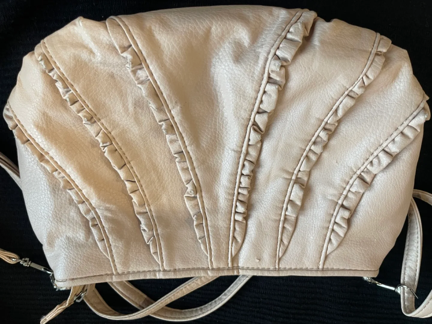 Candies Cute Blush Pink Leather Crossbody Bag image indicator(4)