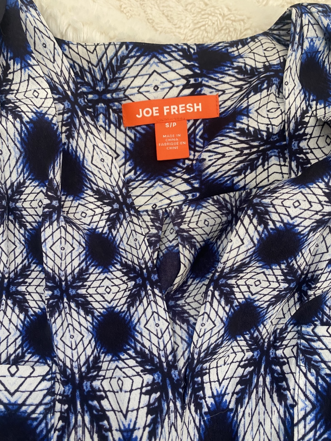 Joe Fresh Blue and White Printed Dress - photo 2