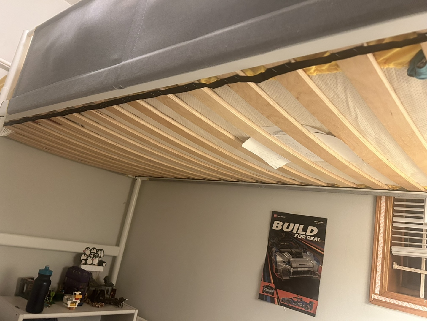 White IKEA Loft Bed with Desk & Chair - photo 5