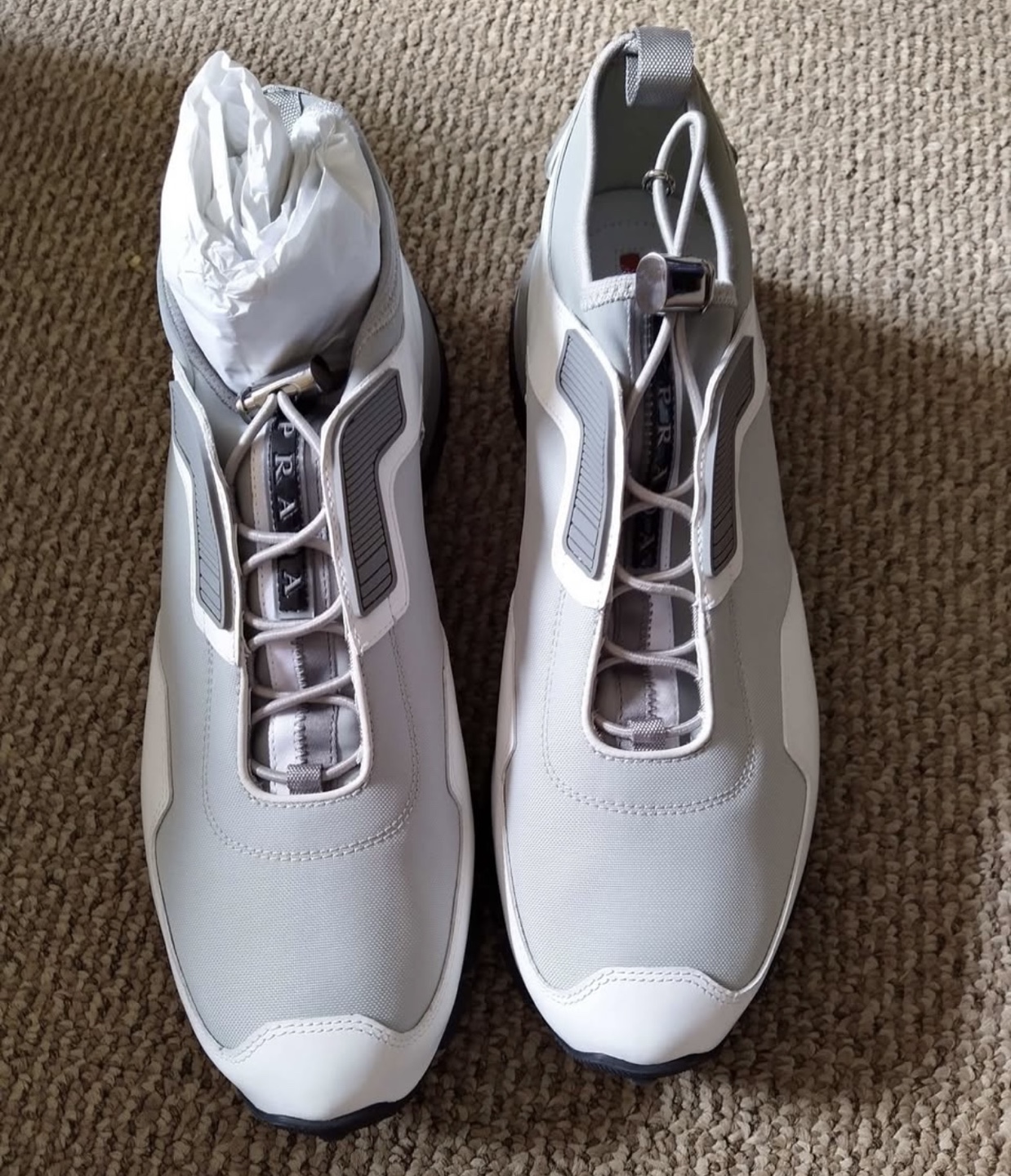 Prada Cloudbust Sneakers - Grey and White - photo 3
