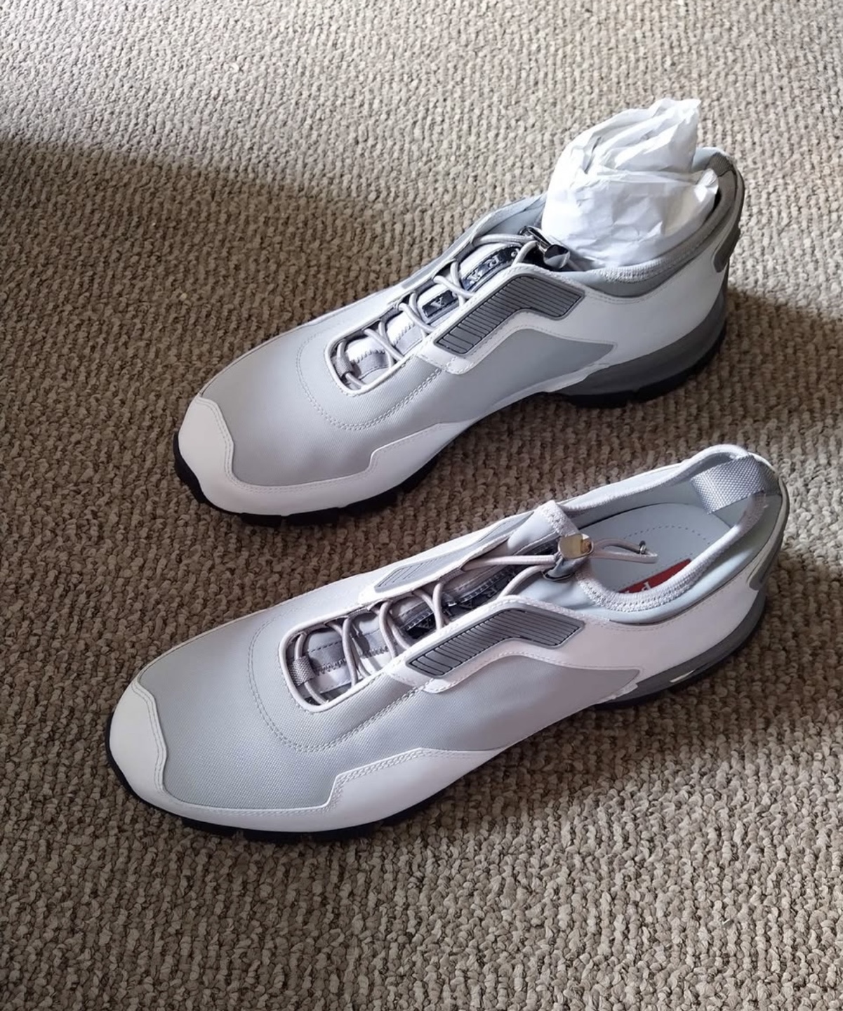 Prada Cloudbust Sneakers - Grey and White