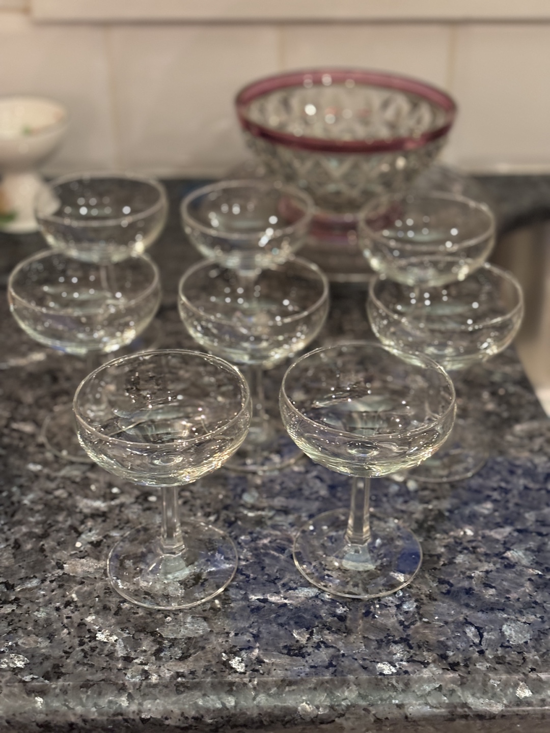 Set of 8 Vintage Champagne Saucers - photo 2