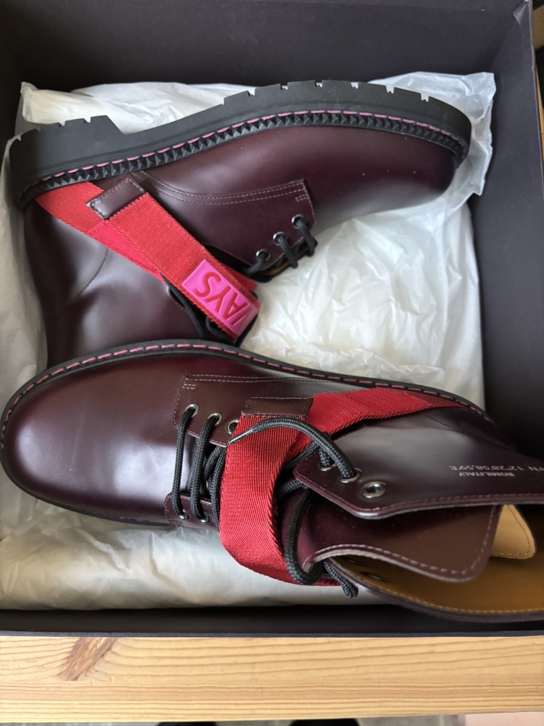 Men’s ALWAYTH Burgundy Leather Boots - photo 3