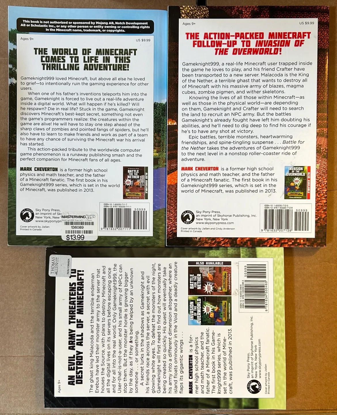 ✨✨Minecraft Gameknight999 Series - Complete Set of 3 Books image indicator(5)