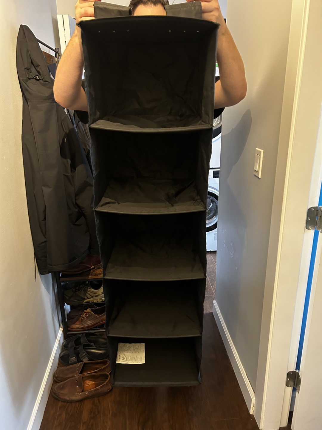 IKEA 5-shelf fabric hanging organizer