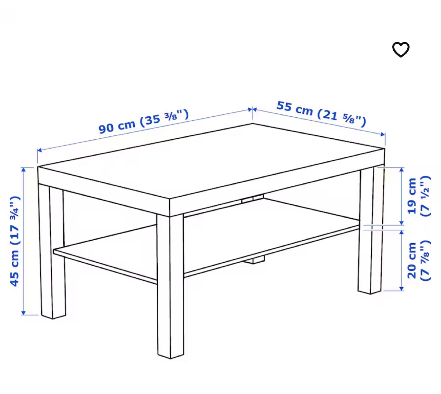 IKEA Lack Coffee Table - White - photo 3