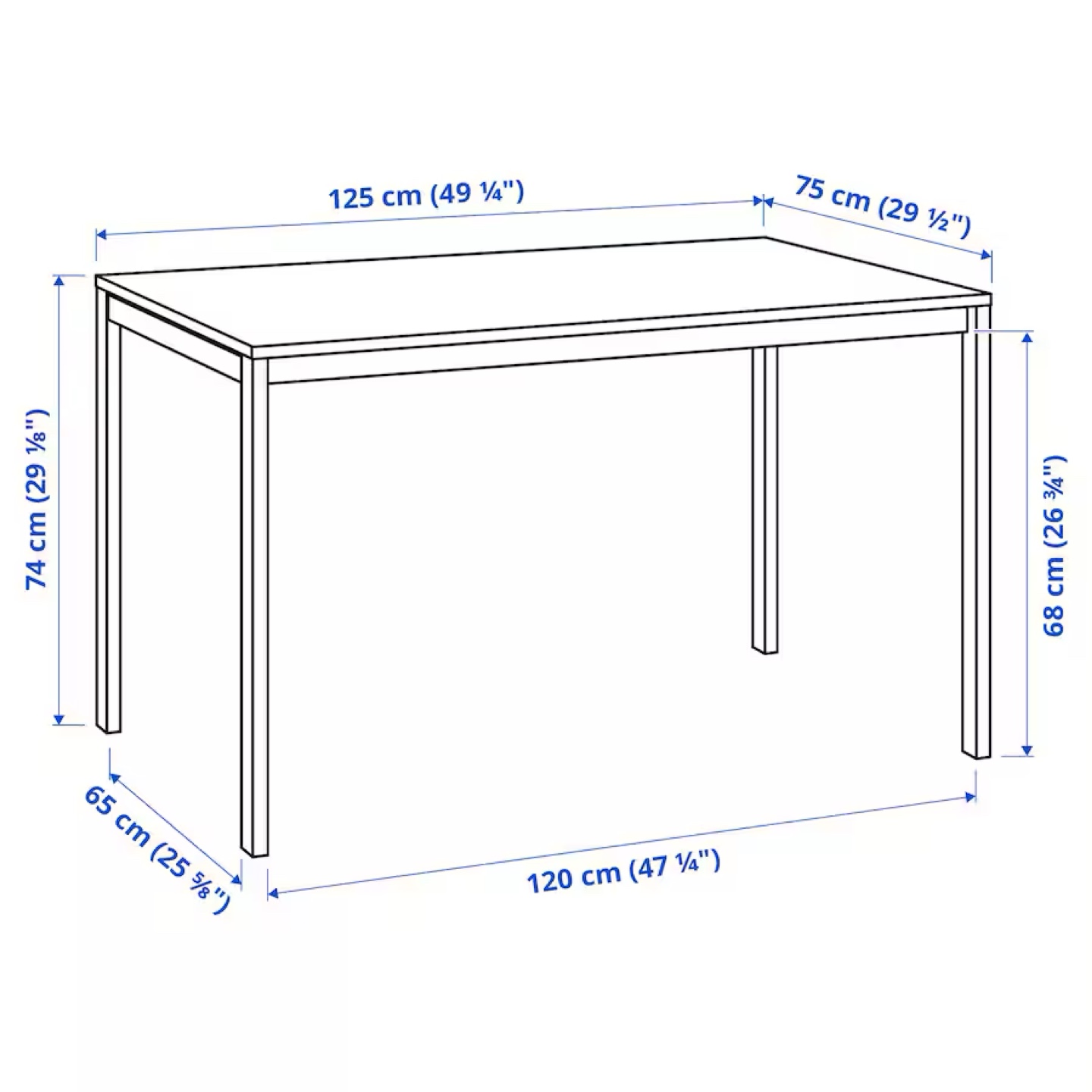 IKEA White Dining Table - photo 3