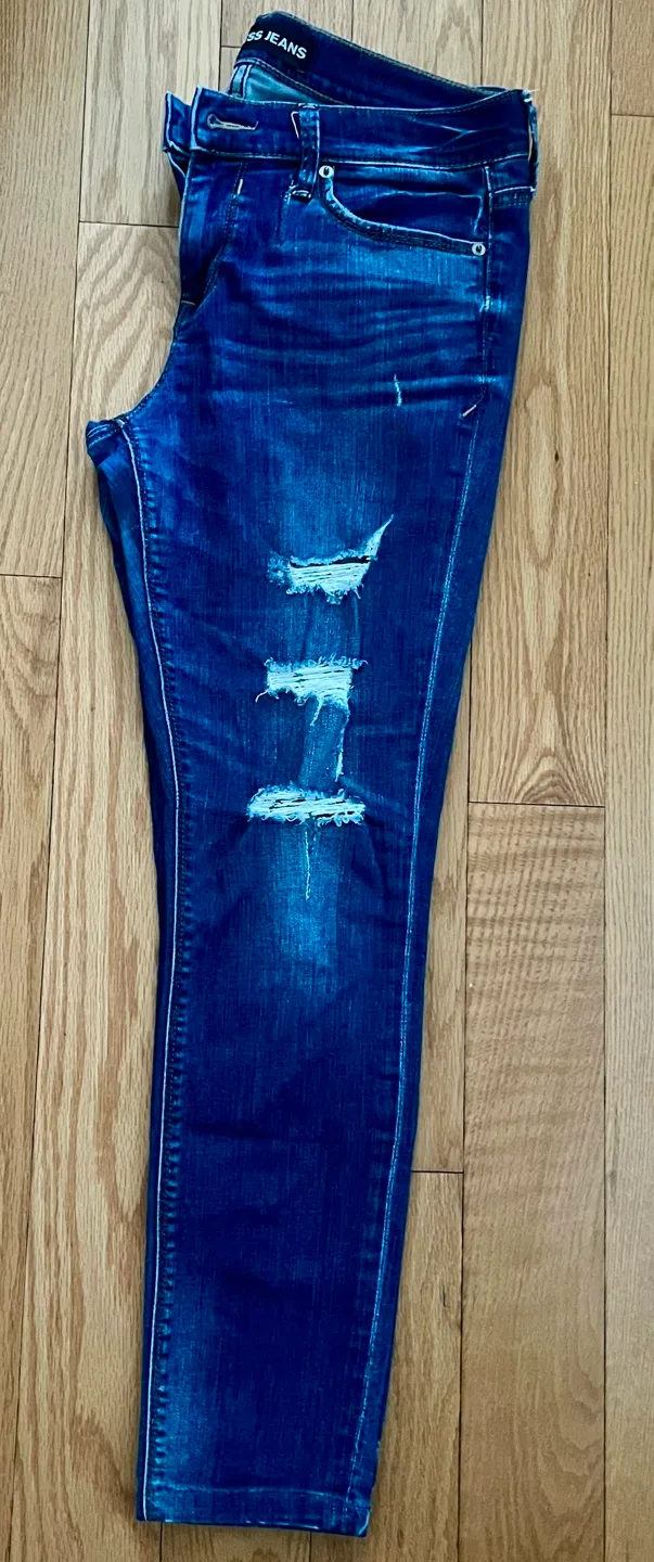 Express Jeans - Size 8R - Distressed Mid-Rise Leggings image indicator(3)