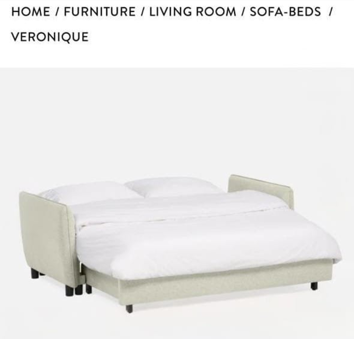 Sofa Bed - Off-White color - photo 3