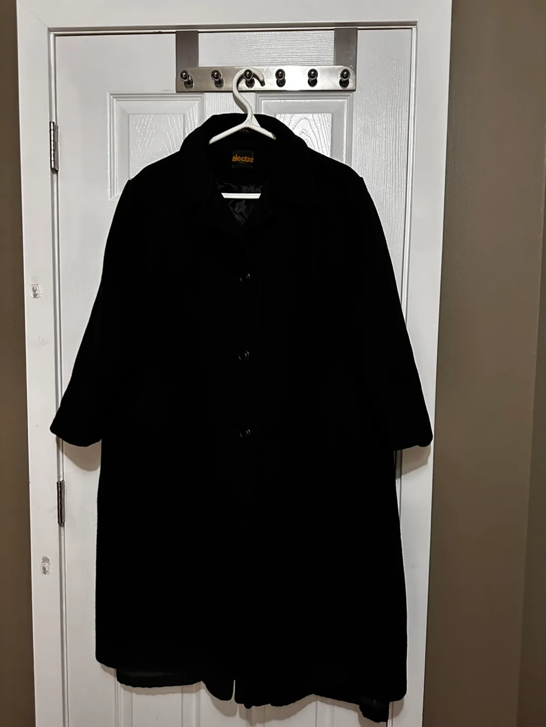 Electrè Paris Women's Black Long Coat thumbnail