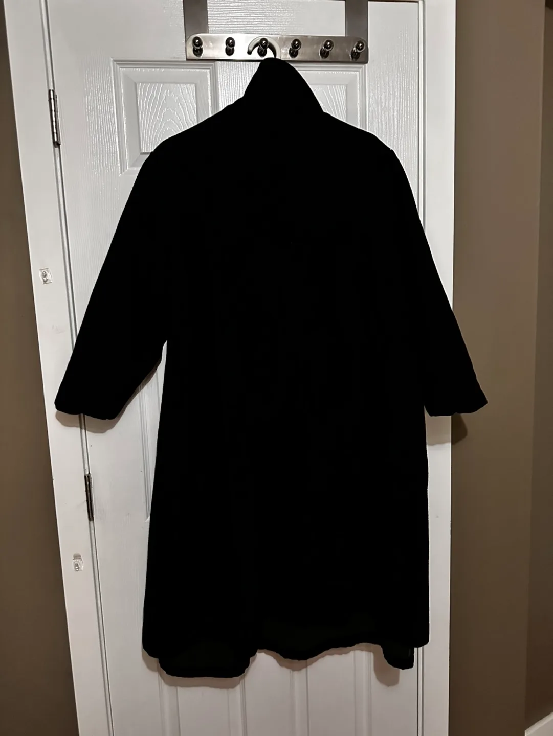 Electrè Paris Women's Black Long Coat image indicator(3)