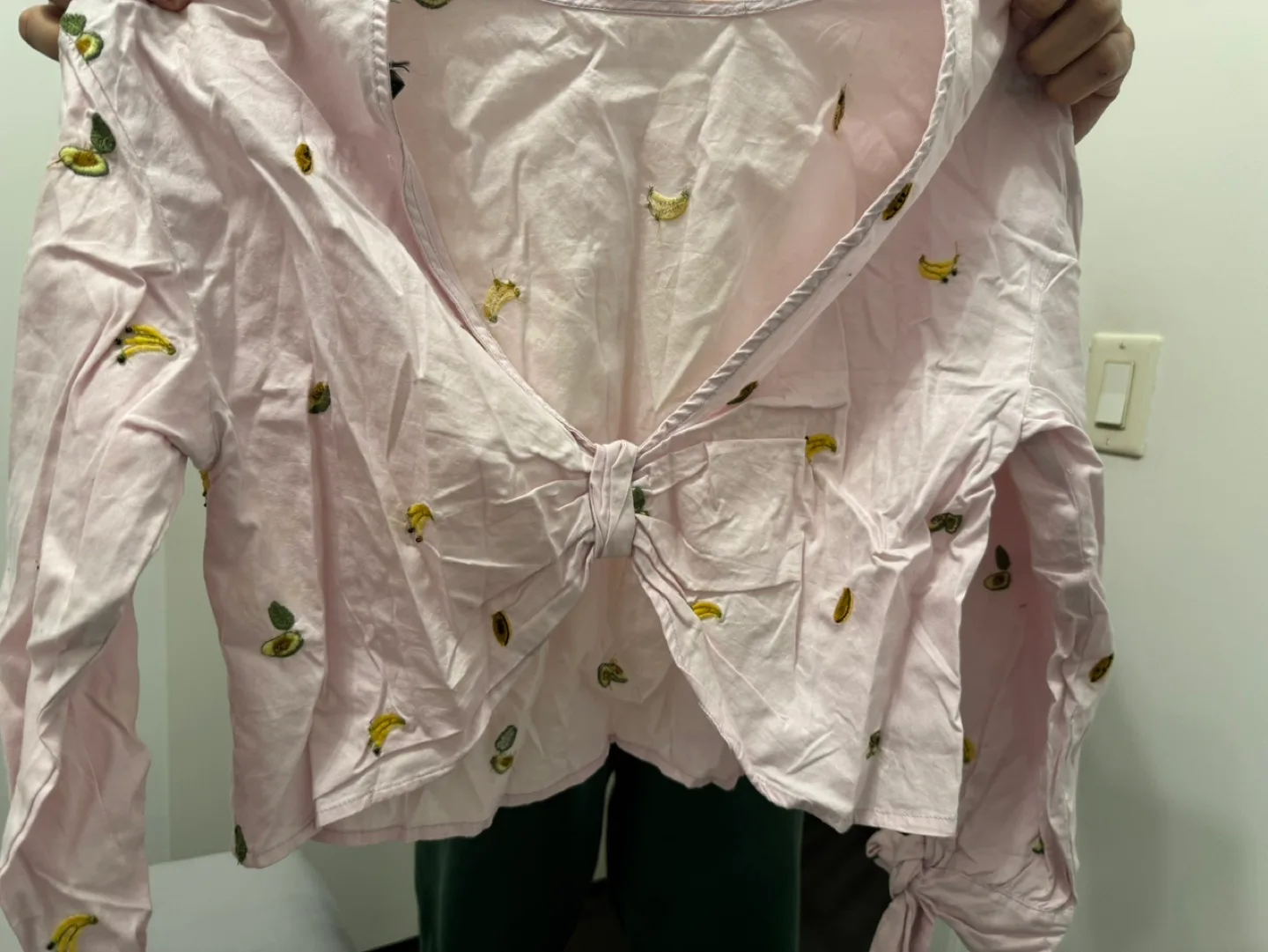 Two Pink Long Sleeve Blouses for spring image indicator(3)