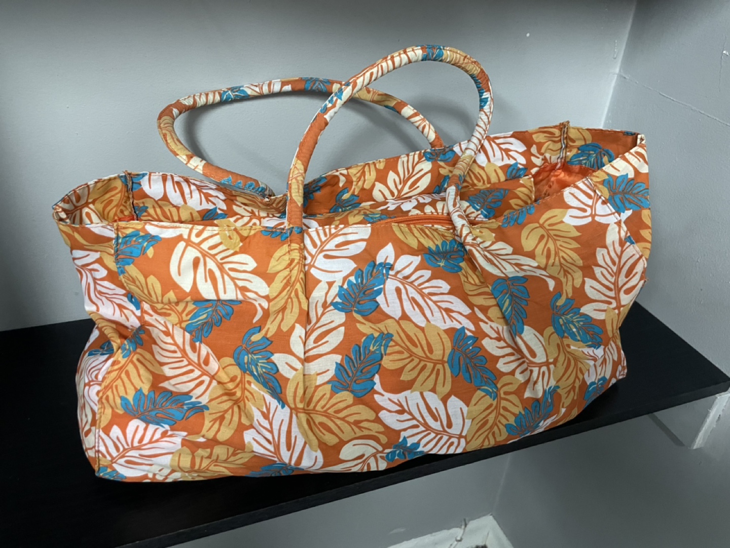 Large Tropical Print Tote Bag - photo 2