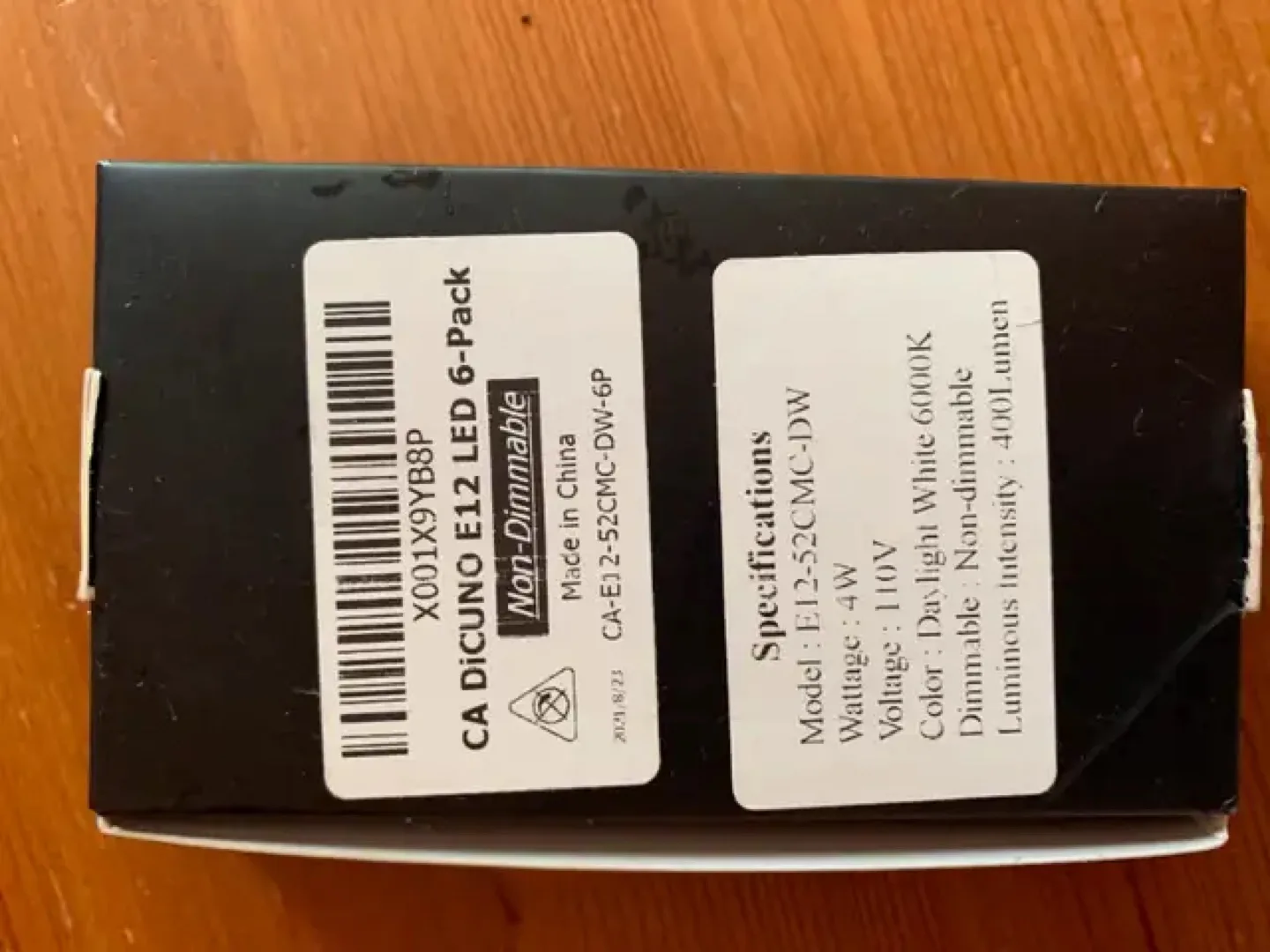 Dicuno LED Bulbs - 6-Pack Daylight White image indicator(3)