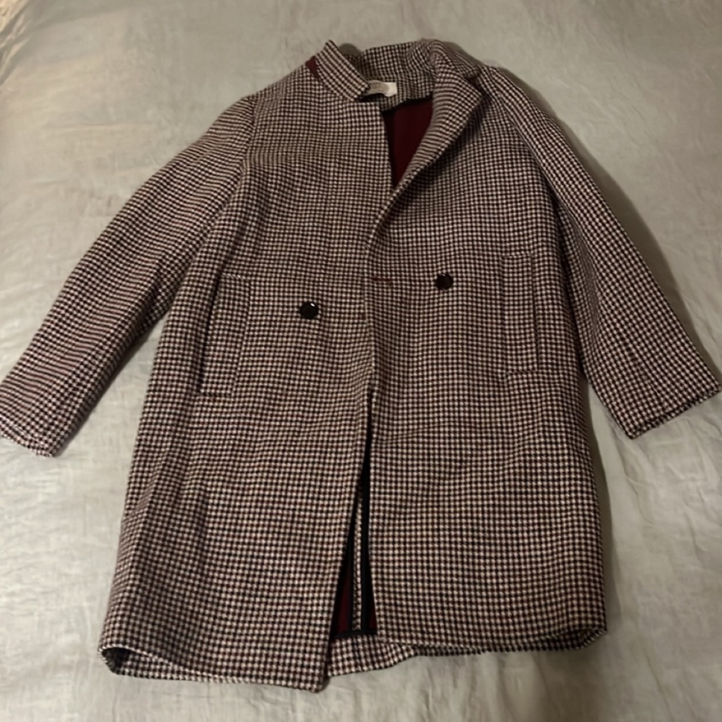 Zara Houndstooth Coat and Skirt Set - xs - photo 2