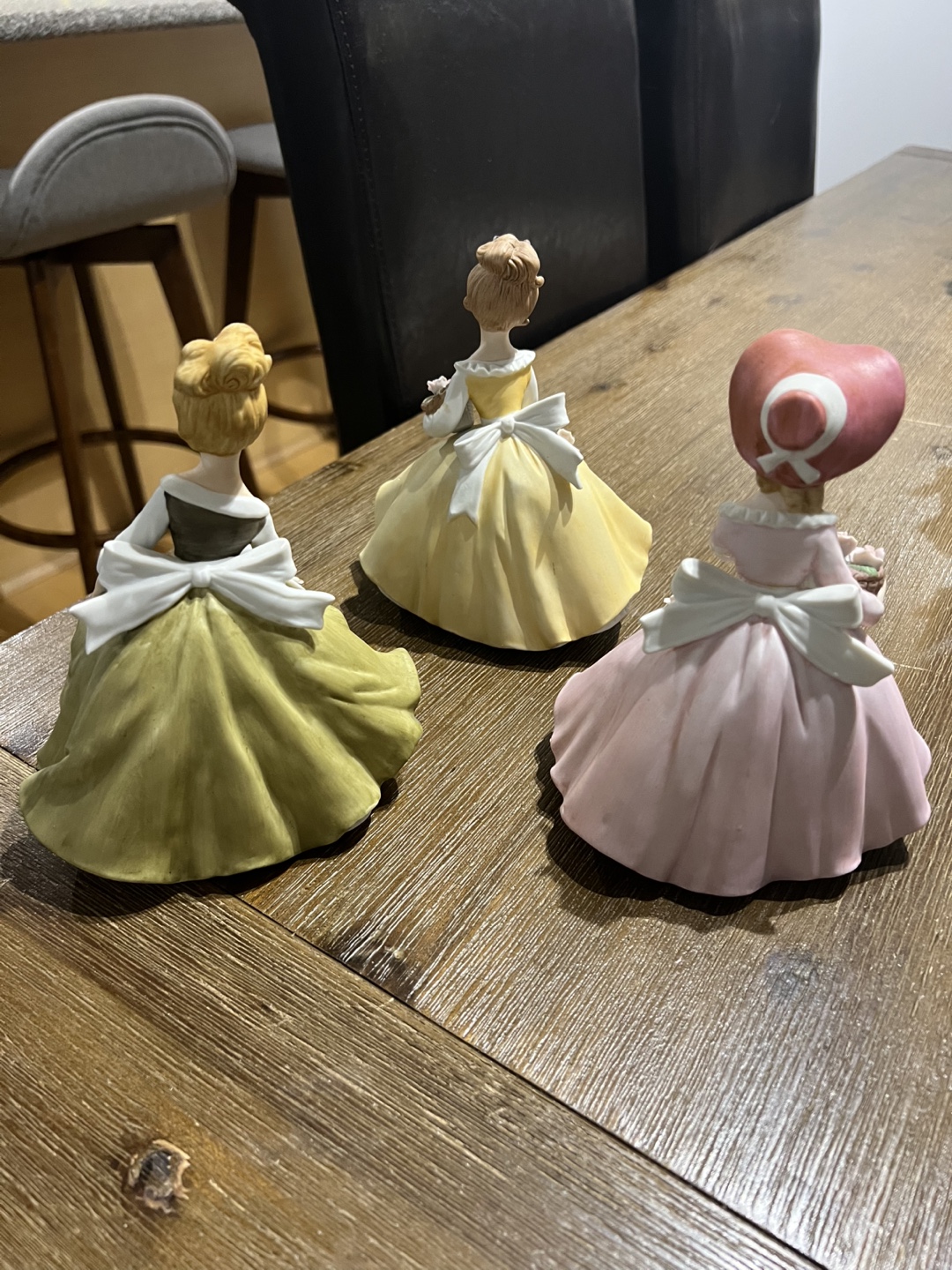 Trio of Vintage Porcelain Girl Figurines - photo 2