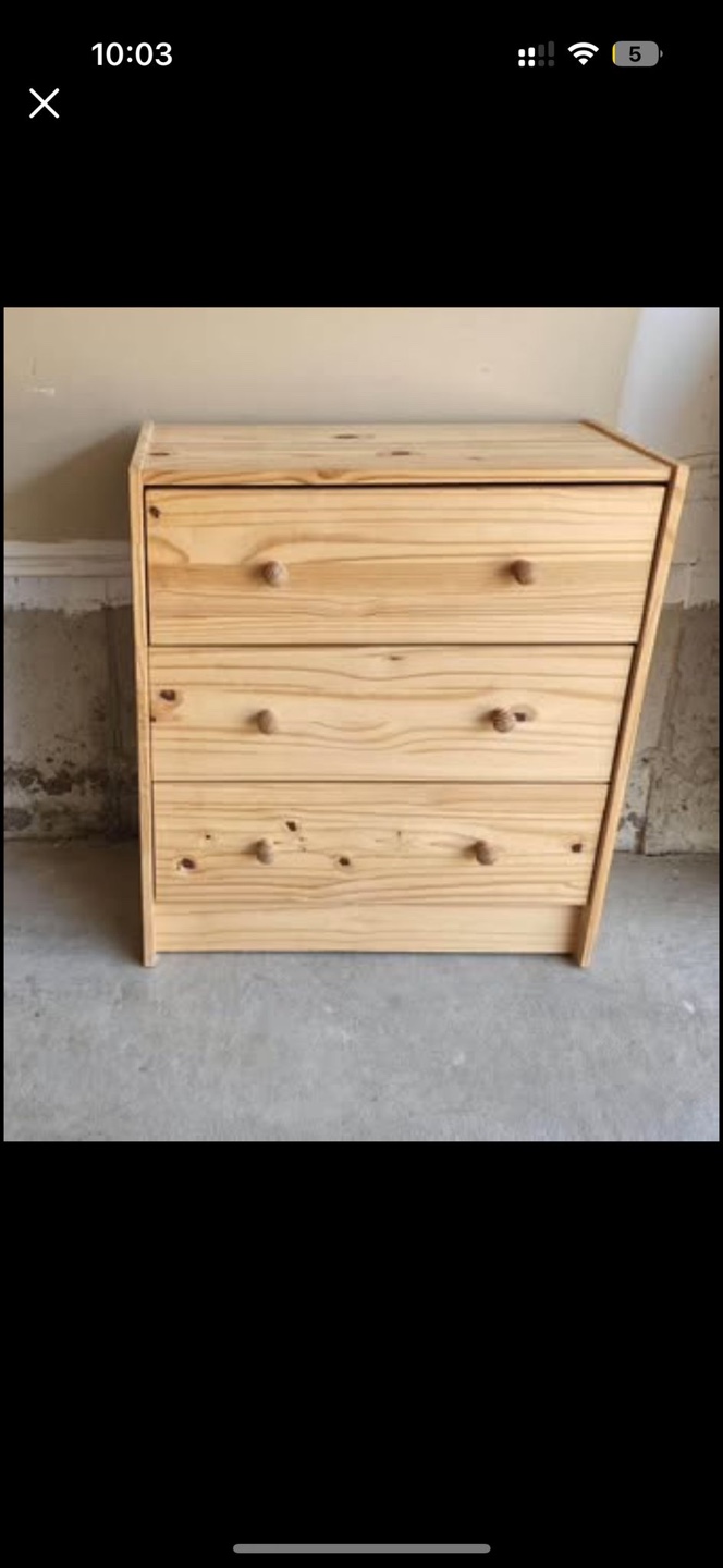 IKEA MALM Three-Drawer Chest