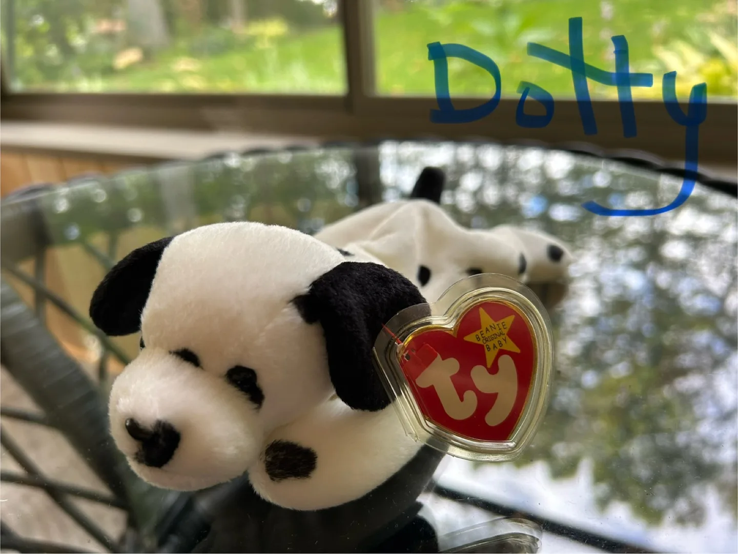 Ty Beanie Babies:  Dragon, Bison, Unicorn, Pug, and Husky image indicator(6)