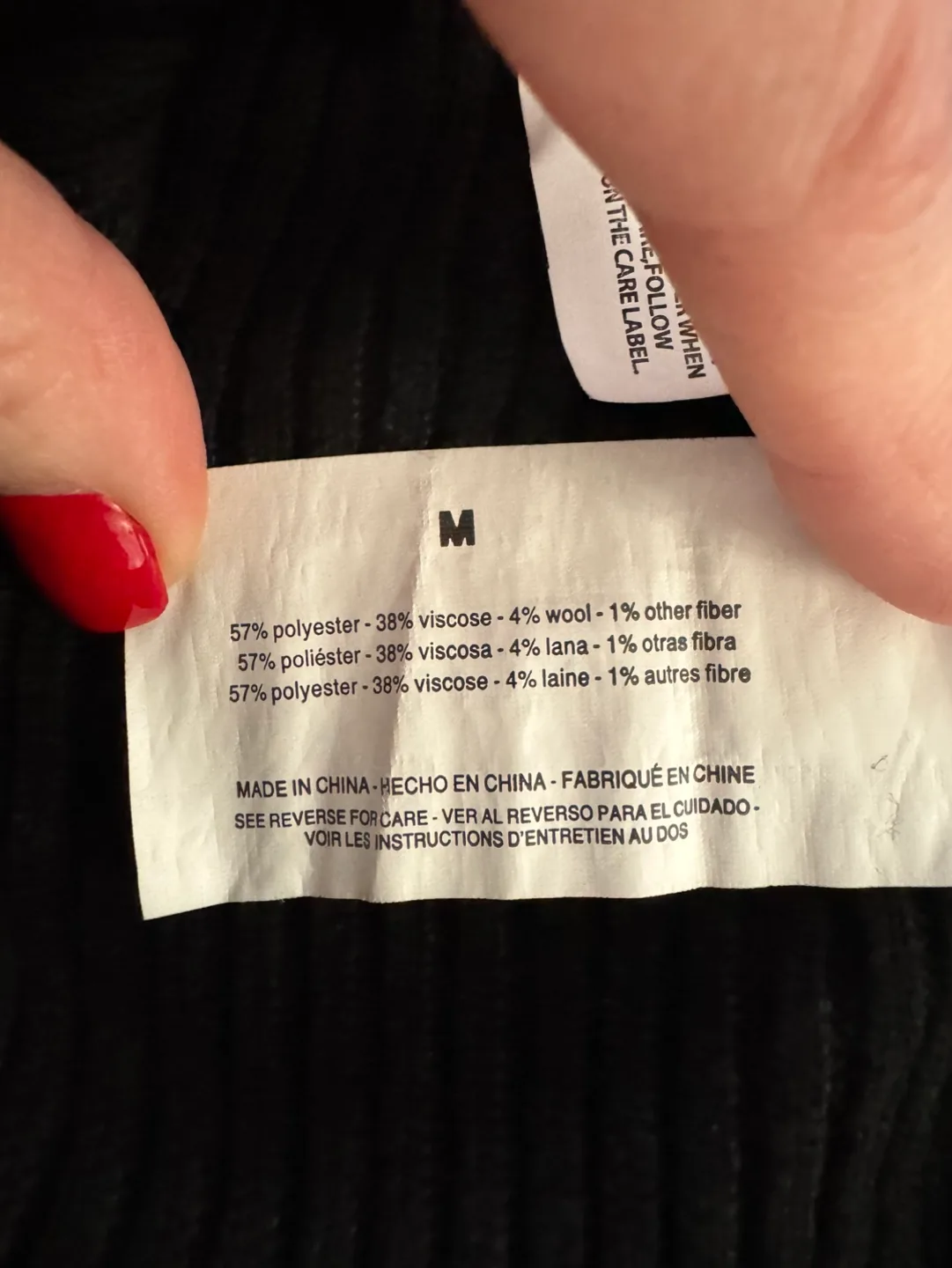 Anne Klein Black Ribbed Tank | Size M image indicator(8)