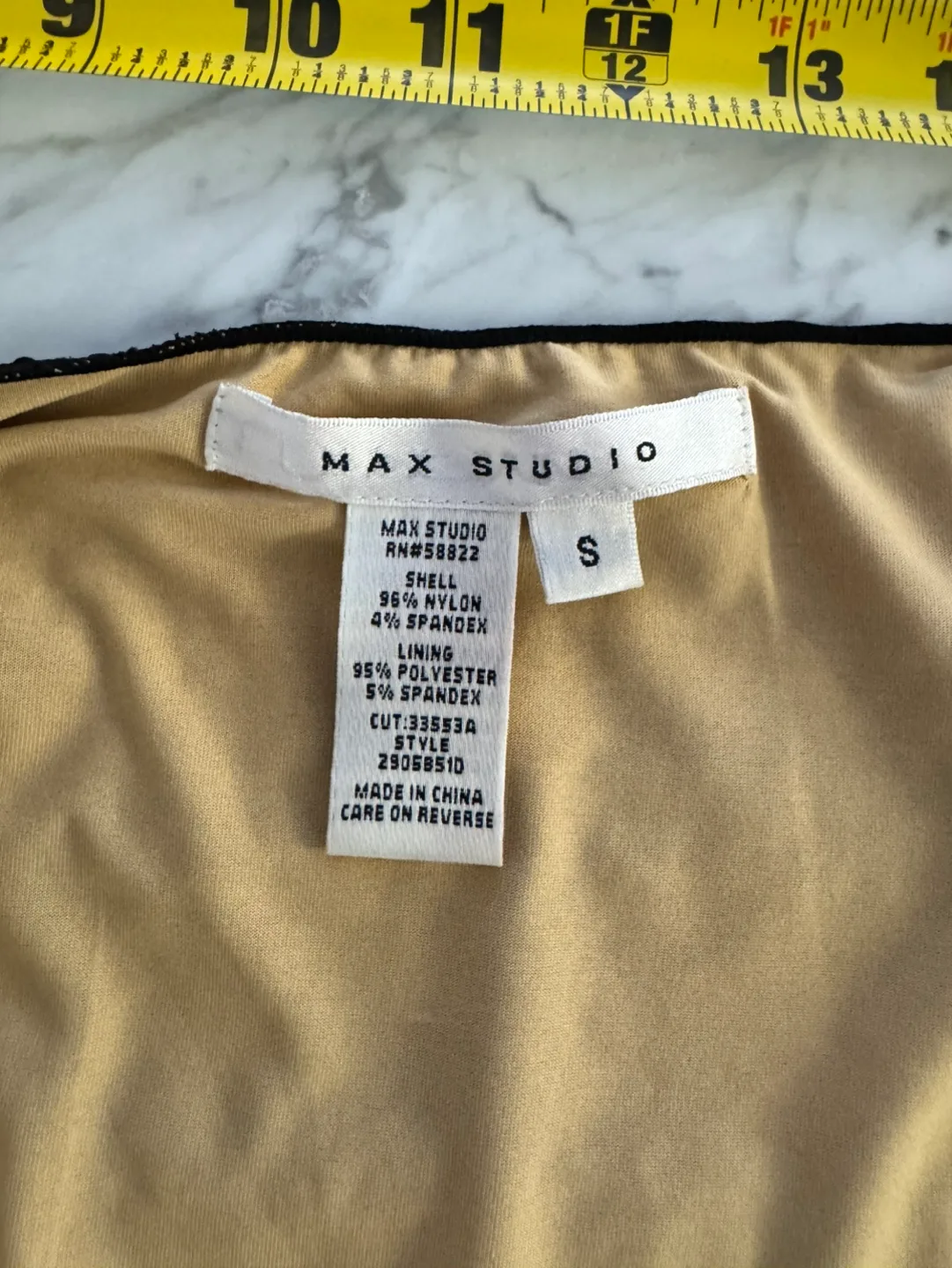 Max Stuido Black and Beige Lace Dress | Size S image indicator(6)