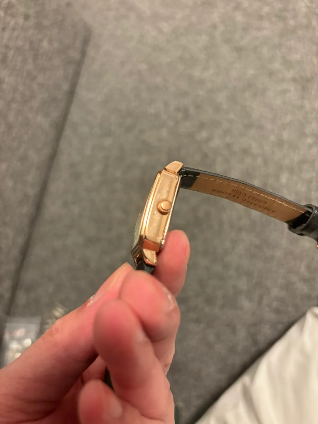 Rose Gold Watch with Black strap #freecycle **SPRING CLEANING** image indicator(3)