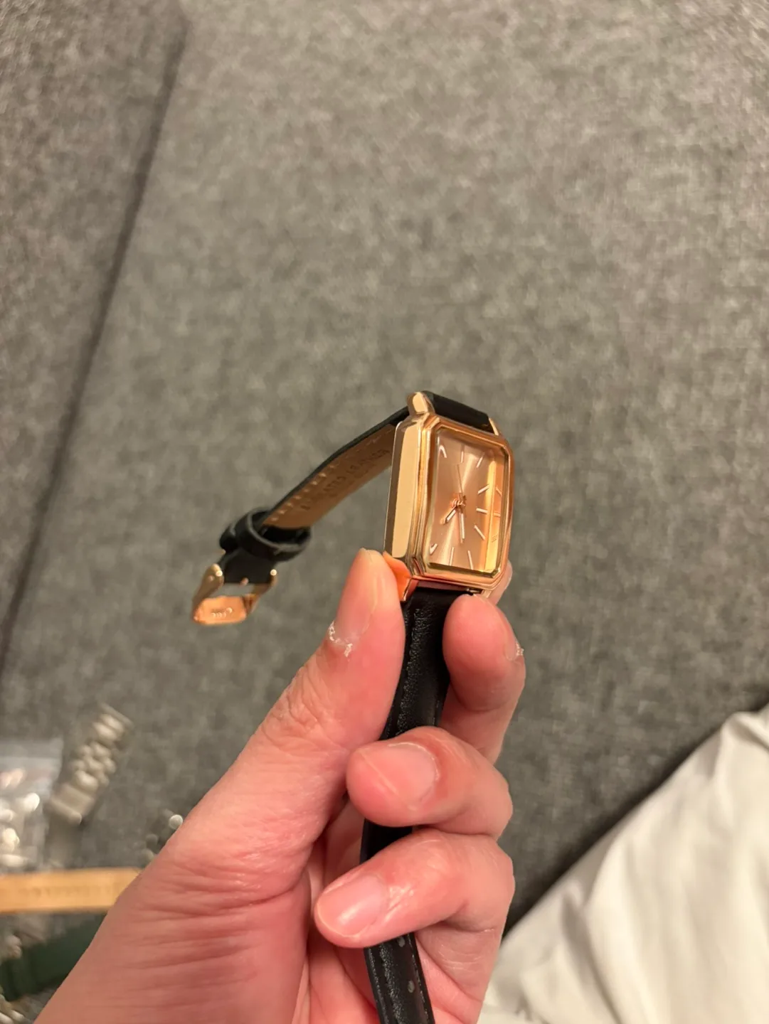 Rose Gold Watch with Black strap #freecycle **SPRING CLEANING** image indicator(4)