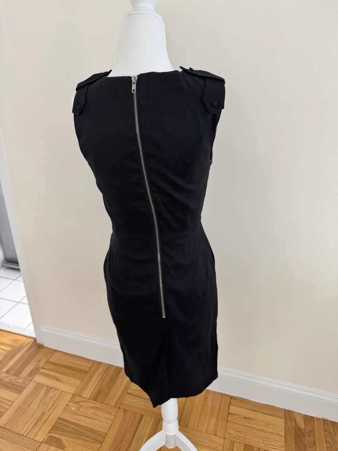 Walter Baker Black Sleeveless Dress | Size XS image indicator(3)