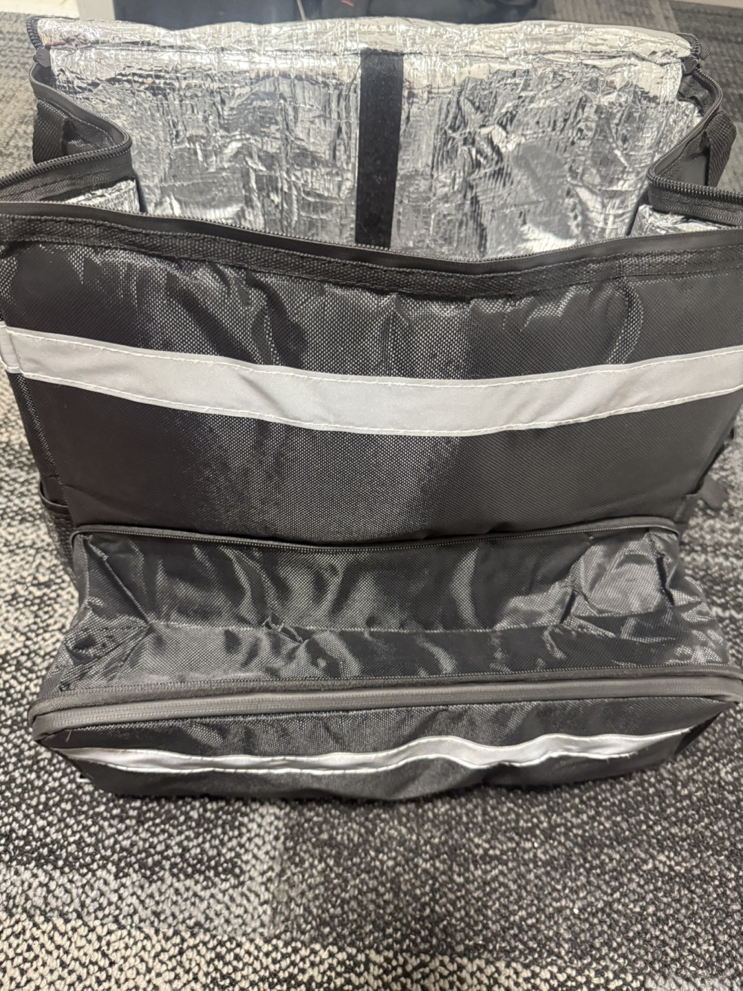 Large Insulated Delivery Bag with Multiple Compartments - photo 2