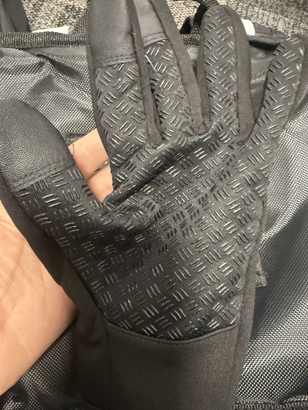 Black Outdoor Gloves with Zipper - photo 2