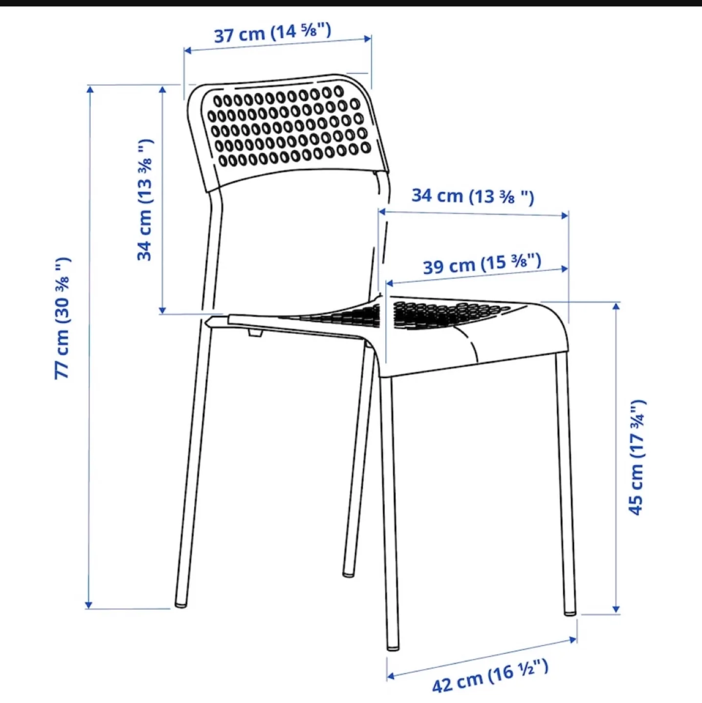 IKEA Black Dining Table and 4 Chairs Set image indicator(3)