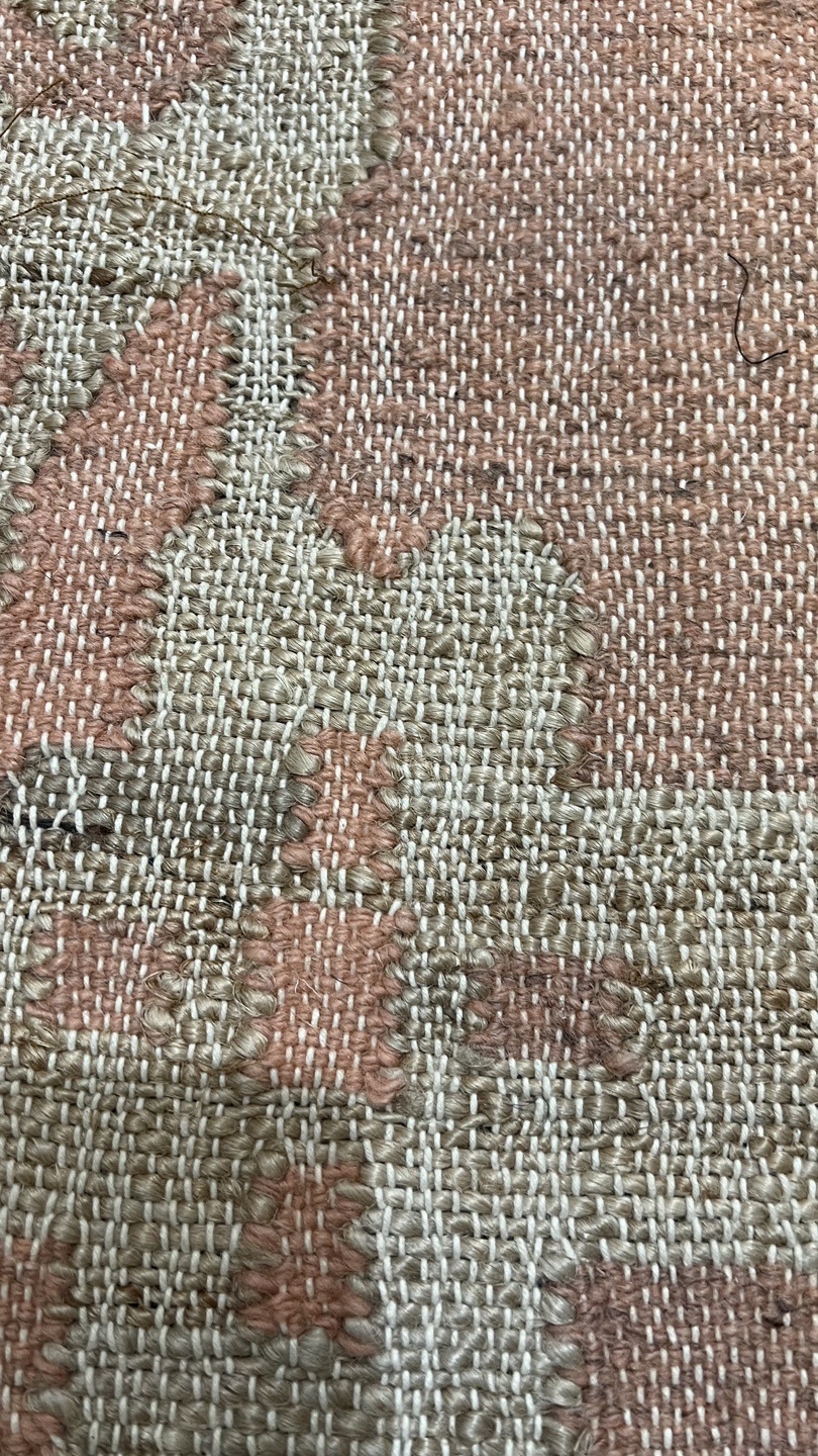 Pink and Beige Woven Runner Rug - photo 4