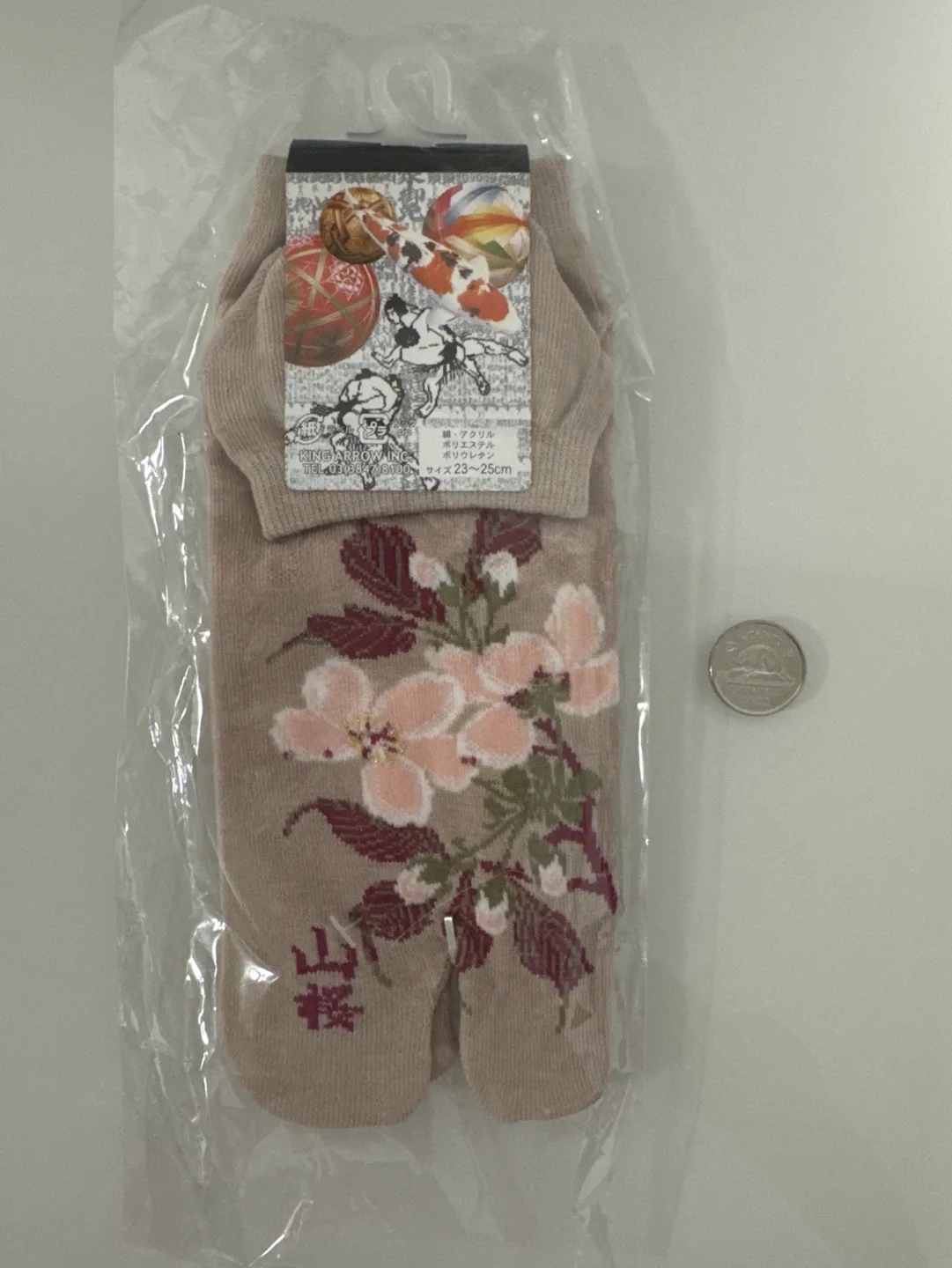 Japanese Tabi Socks with Cherry Blossom Design image indicator(2)