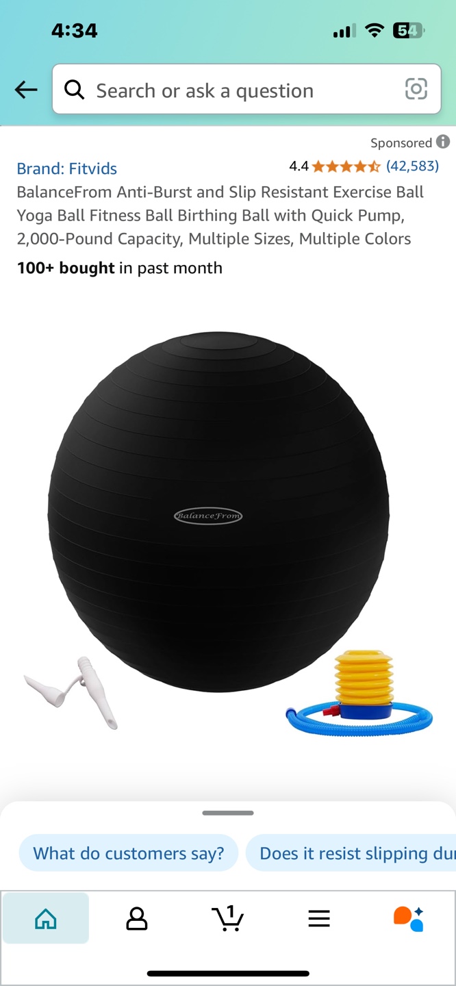 Fitvids Anti-Burst Exercise Ball - photo 2
