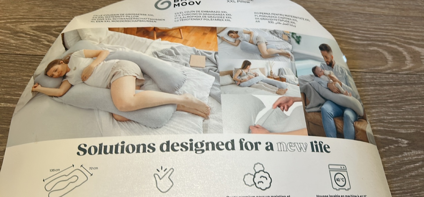 BabyMoov XXL Pregnancy Pillow - Grey