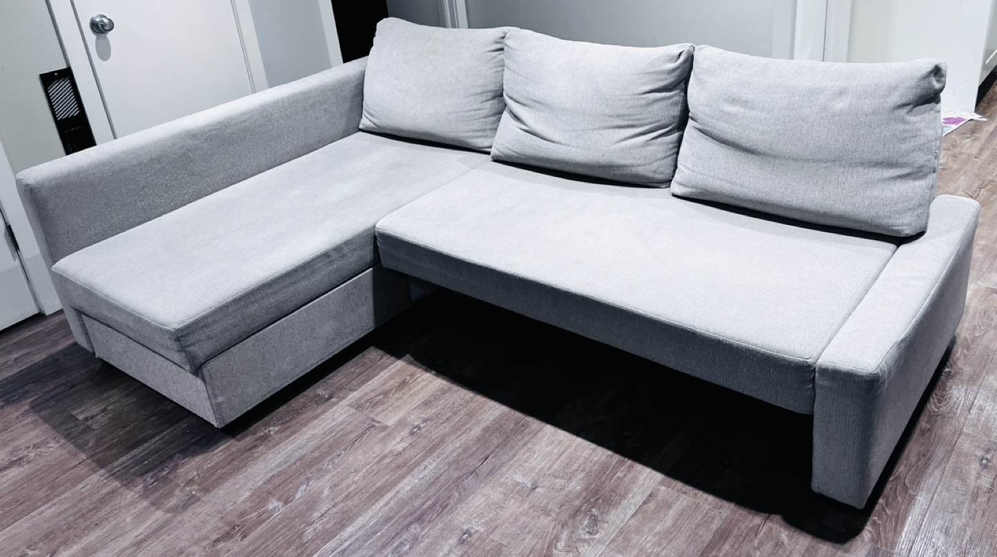 Grey IKEA Friheten Corner Sofa-Bed