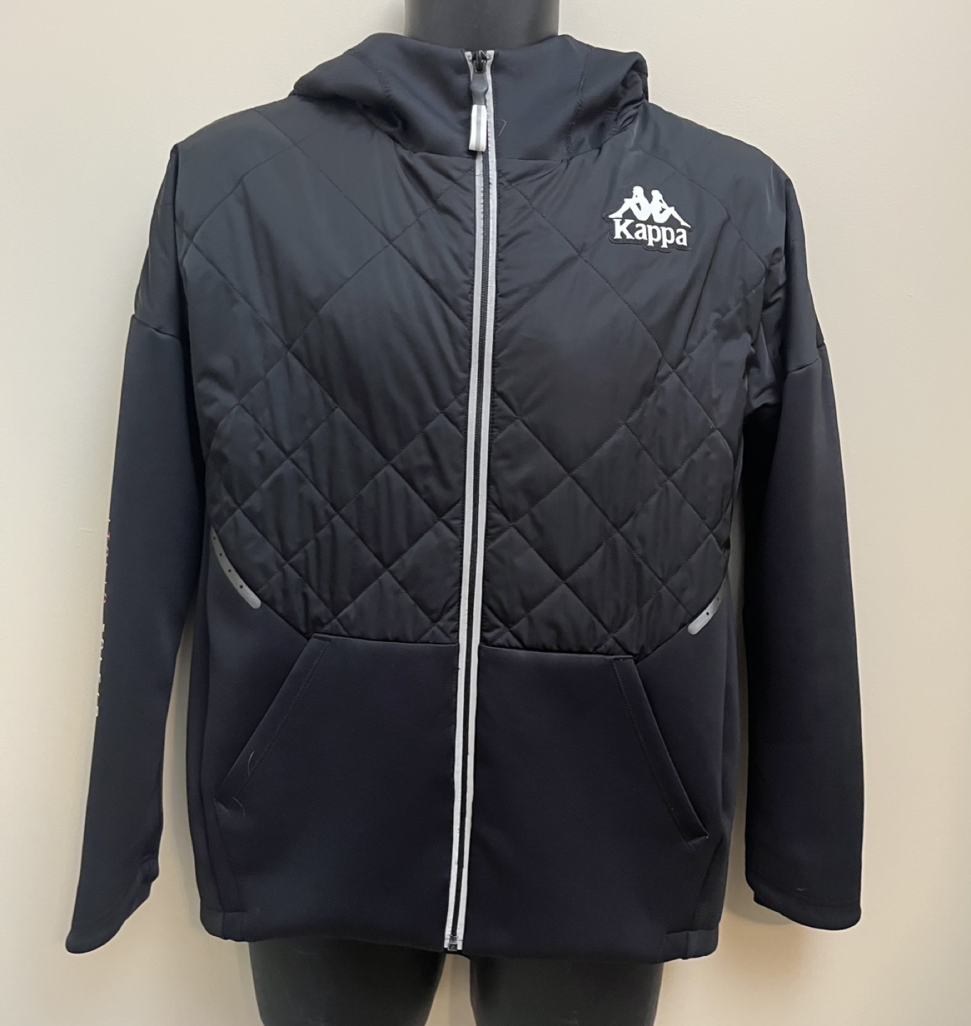 Kappa Black  Hoodie Jacket Size Large - photo 2