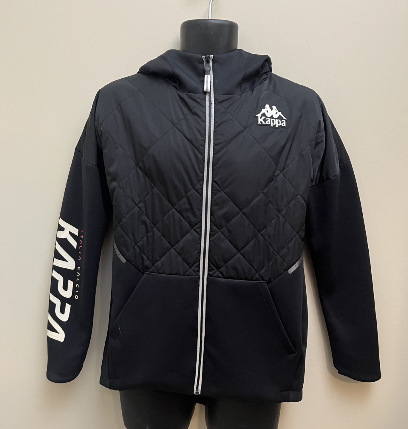 Kappa Black  Hoodie Jacket Size Large