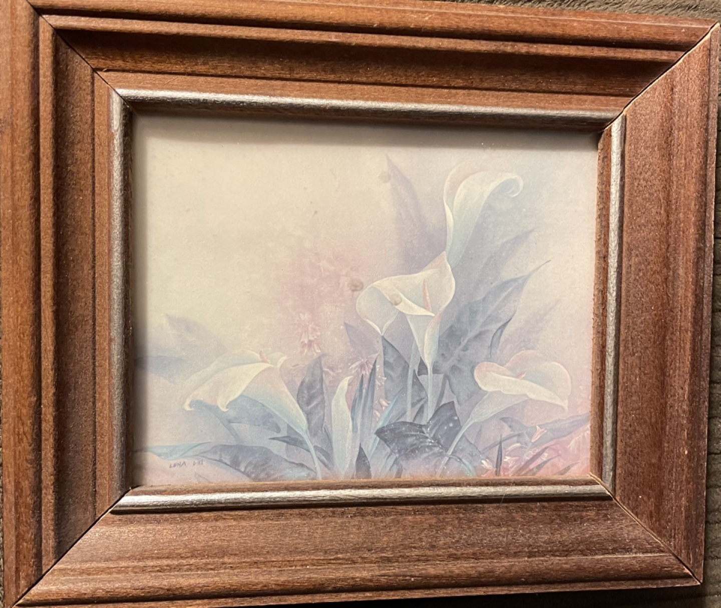 #Freecycle Framed Floral Print - White Irises