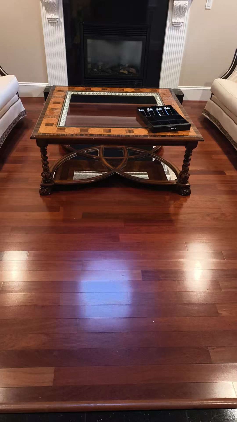 Elegant Wood Coffee Table with Glass Top