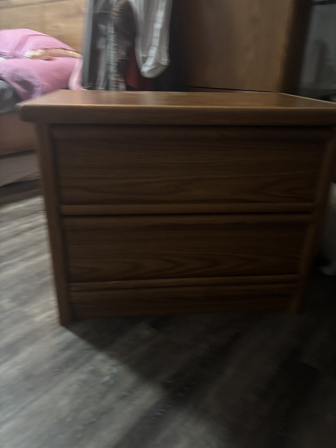 Two-Drawer Wooden Nightstand - photo 2